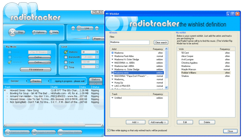 Radiotracker Platinum Screenshot